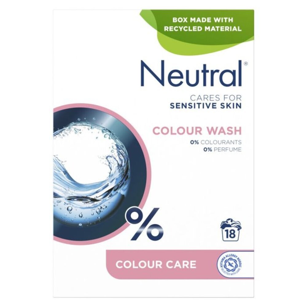 Neutral Neutral Waspoeder Color Geconcentreerd 1.95 kg - Perfect voor 40 Wasbeurten Neutral Neutral Waspoeder Color Geconcentreerd 1.95 kg - Perfect voor 40 Wasbeurten