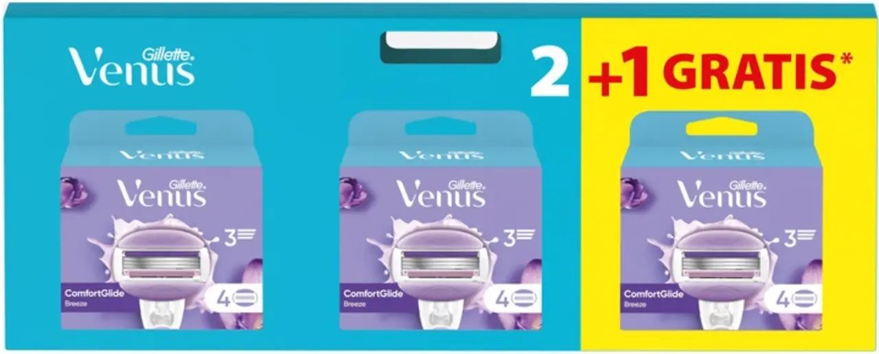 Gillette Gillette Venus Comfortgilde Breeze Mesjes - 3 pak - Voor een zijdezachte scheerervaring