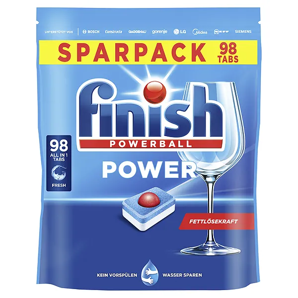 Finish Finish Power Fresh Vaatwastabletten 98 stuks