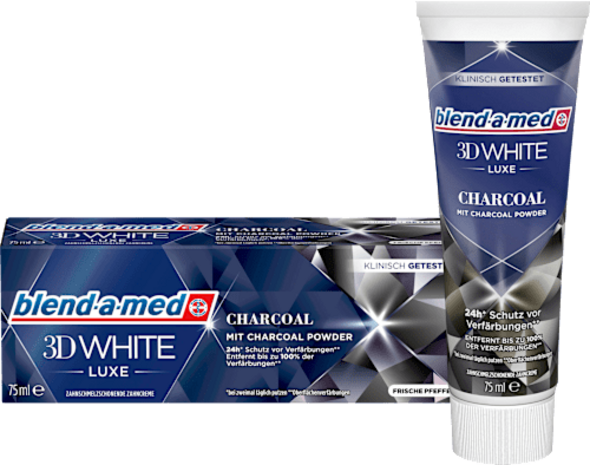 Blend-a-med Blend-a-med 3D White Luxe Tandpasta met Geactiveerde Houtskool - 75 ml Blend-a-med Blend-a-med 3D White Luxe Tandpasta met Geactiveerde Houtskool - 75 ml