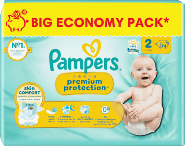 Pampers Pampers Premium Protection New Baby Nr2 | 74 Stuks - De Beste Bescherming voor je Pasgeborene Pampers Pampers Premium Protection New Baby Nr2 | 74 Stuks - De Beste Bescherming voor je Pasgeborene