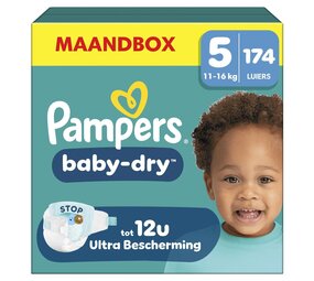 Pampers Pampers Baby-Dry NR5 174st - Comfort en Bescherming voor Jouw Baby Pampers Pampers Baby-Dry NR5 174st - Comfort en Bescherming voor Jouw Baby