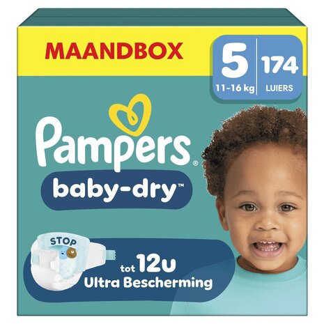 Pampers Pampers Baby-Dry NR5 174st - De Ultieme Oplossing voor een Droge en Tevreden Baby Pampers Pampers Baby-Dry NR5 174st - De Ultieme Oplossing voor een Droge en Tevreden Baby