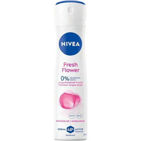 Nivea Nivea Deospray Woman Fresh Flower - Verfrissende Geur en Langdurige Bescherming - 150ml Nivea Nivea Deospray Woman Fresh Flower - Verfrissende Geur en Langdurige Bescherming - 150ml