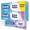 Oral B ORAL-B Whitening Tandpasta 2 x 75 ml - Complete Extra White voor een stralend witte glimlach Oral B ORAL-B Whitening Tandpasta 2 x 75 ml - Complete Extra White voor een stralend witte glimlach