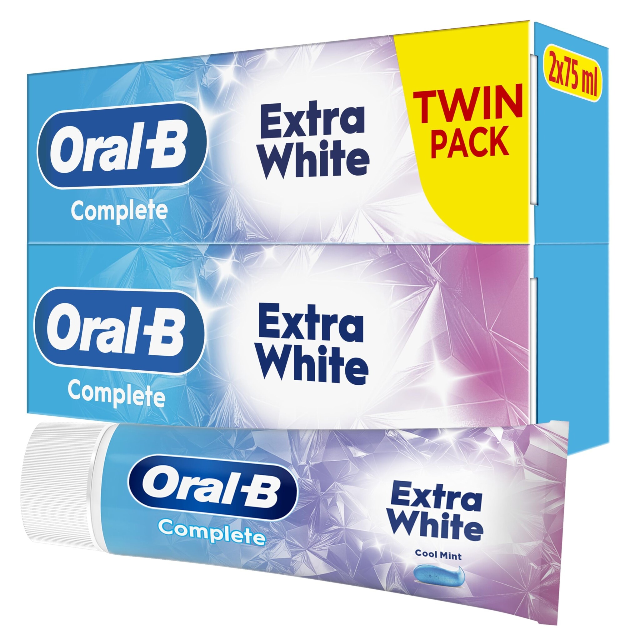 Oral B ORAL-B Whitening Tandpasta 2 x 75 ml - Complete Extra White