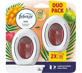 Febreze Febreze Bad Luchtverfrisser Tropisch Fruit 2x8ml Febreze Febreze Bad Luchtverfrisser Tropisch Fruit 2x8ml