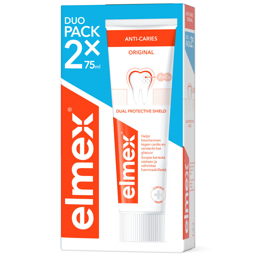 Elmex Elmex Tandpasta Original 2x75ml - Effectieve bescherming voor een gezond gebit