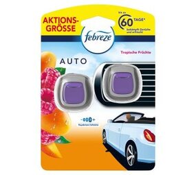 Febreze Febreze Car Tropische Vruchten Duo 2x2ml Febreze Febreze Car Tropische Vruchten Duo 2x2ml