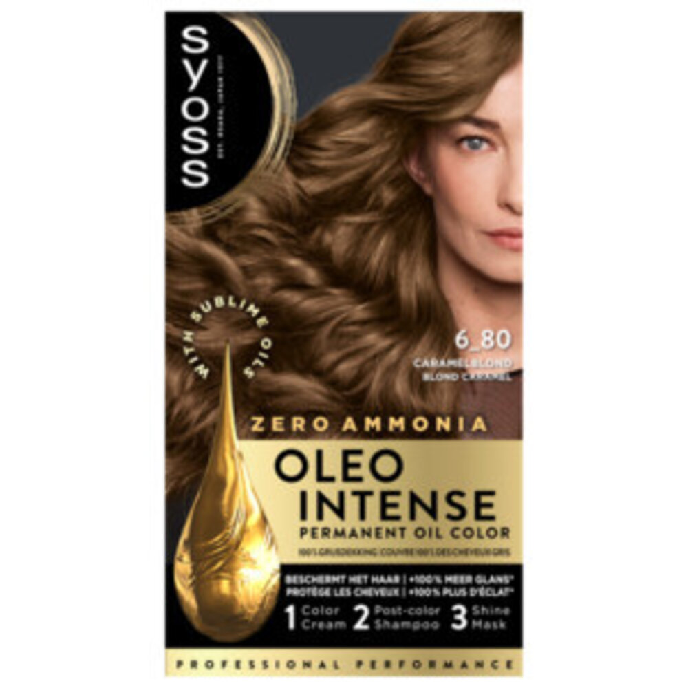 Syoss Syoss Oleo Intense Haarverf 6-80 Caramel Blond - Voor een Rijke en Stralende Kleur Syoss Syoss Oleo Intense Haarverf 6-80 Caramel Blond - Voor een Rijke en Stralende Kleur