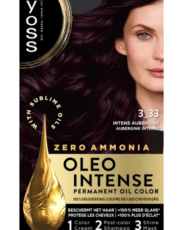 Syoss Oleo Intense Haarverf 3-33 Aubergine Intens - Voor een Diepe en Rijke Kleur Syoss Oleo Intense Haarverf 3-33 Aubergine Intens - Voor een Diepe en Rijke Kleur