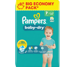 pampers Pampers Baby Dry NR7 - 15+kg - 42 Stuks pampers Pampers Baby Dry NR7 - 15+kg - 42 Stuks