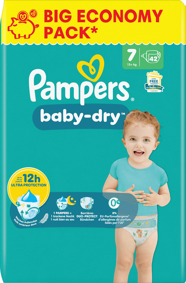 pampers Pampers Baby Dry NR7 - 15+kg - 42 Stuks