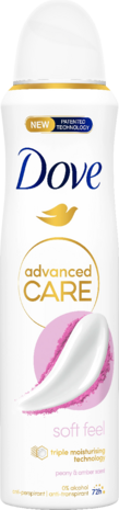 Dove Dove Soft Feel Antitranspirant Spray 150ml - Voor een zijdezachte huid en langdurige bescherming