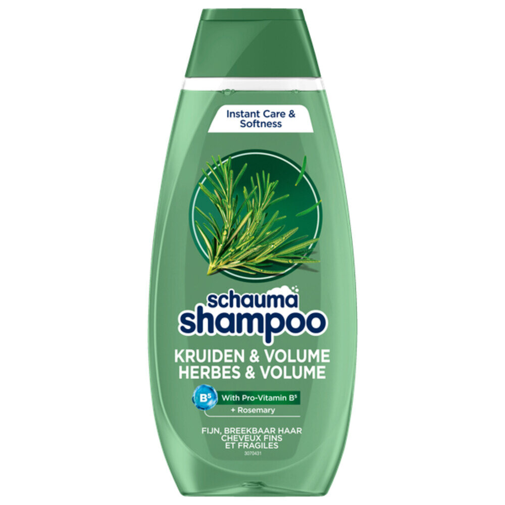 Schauma Shampoo Herbes & Volume 400ml - Voor Volume en Natuurlijke Glans Schauma Shampoo Herbes & Volume 400ml - Voor Volume en Natuurlijke Glans