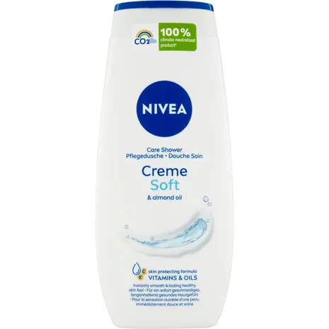 Nivea Creme Soft Shower Cream 250ml - Hydraterende Douchecrème voor een Zijdezachte Huid