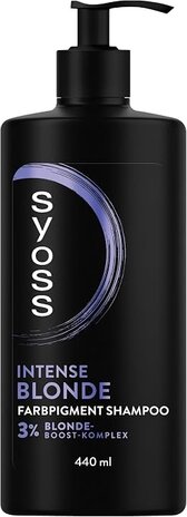 Syoss Shampoo Intense Blonde Colour Pigment Shampoo - 440 ml voor Stralend Blond Haar