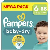 Pampers Pampers Baby Maat 6+ 14-19KG - 88 Stuks Pampers Pampers Baby Maat 6+ 14-19KG - 88 Stuks