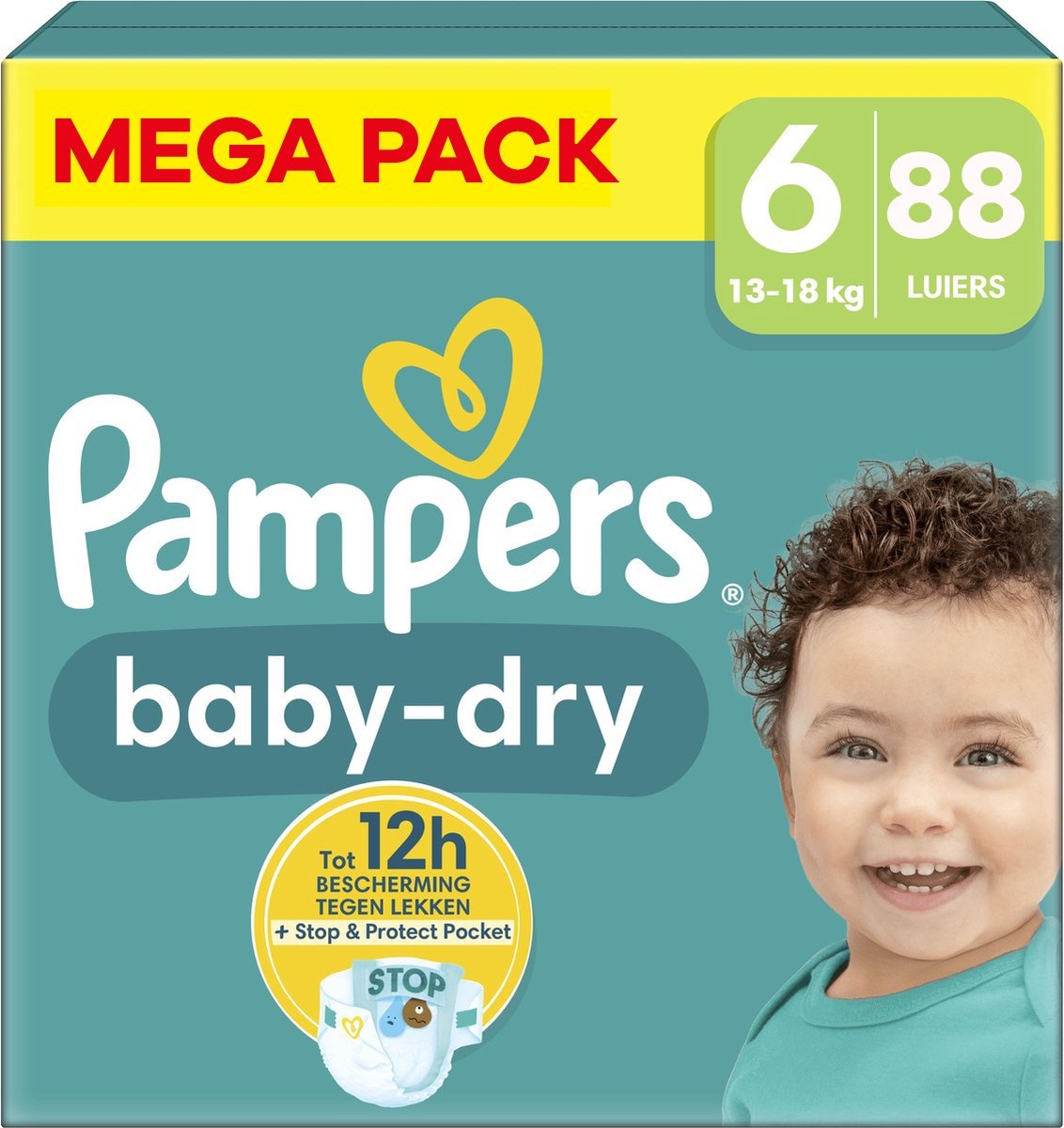 Pampers Pampers Baby Maat 6+ 14-19KG - 88 Stuks