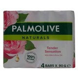 Palmolive Palmolive naturals zeep 4x90gr Milk & Rose