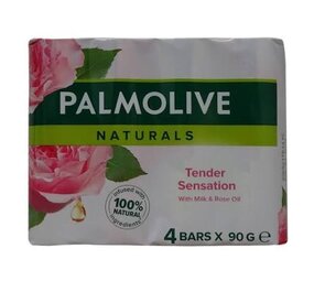 Palmolive Palmolive naturals zeep 4x90gr Milk & Rose Palmolive Palmolive naturals zeep 4x90gr Milk & Rose