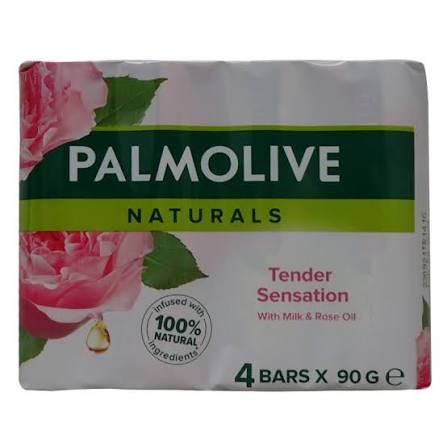 Palmolive Palmolive naturals zeep 4x90gr Milk & Rose