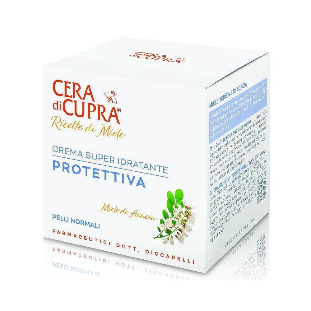 Cera di Cupra RdM Super Idratante Protettiva - 50 ml | Hydraterende Crème met Acacia Honing Cera di Cupra RdM Super Idratante Protettiva - 50 ml | Hydraterende Crème met Acacia Honing