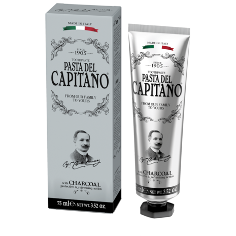 Cera di Cupra Pasta del Capitano 1905 Houtskool Tandpasta 75 ml - Natuurlijke Mondverzorging voor een Stralende Glimlach Cera di Cupra Pasta del Capitano 1905 Houtskool Tandpasta 75 ml - Natuurlijke Mondverzorging voor een Stralende Glimlach