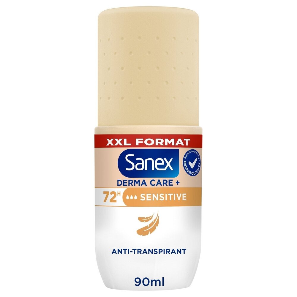 Sanex Sanex Deo Roll-On 90ml - Derma Care - Sensitive: Zachte Bescherming Tegen Zweet Sanex Sanex Deo Roll-On 90ml - Derma Care - Sensitive: Zachte Bescherming Tegen Zweet