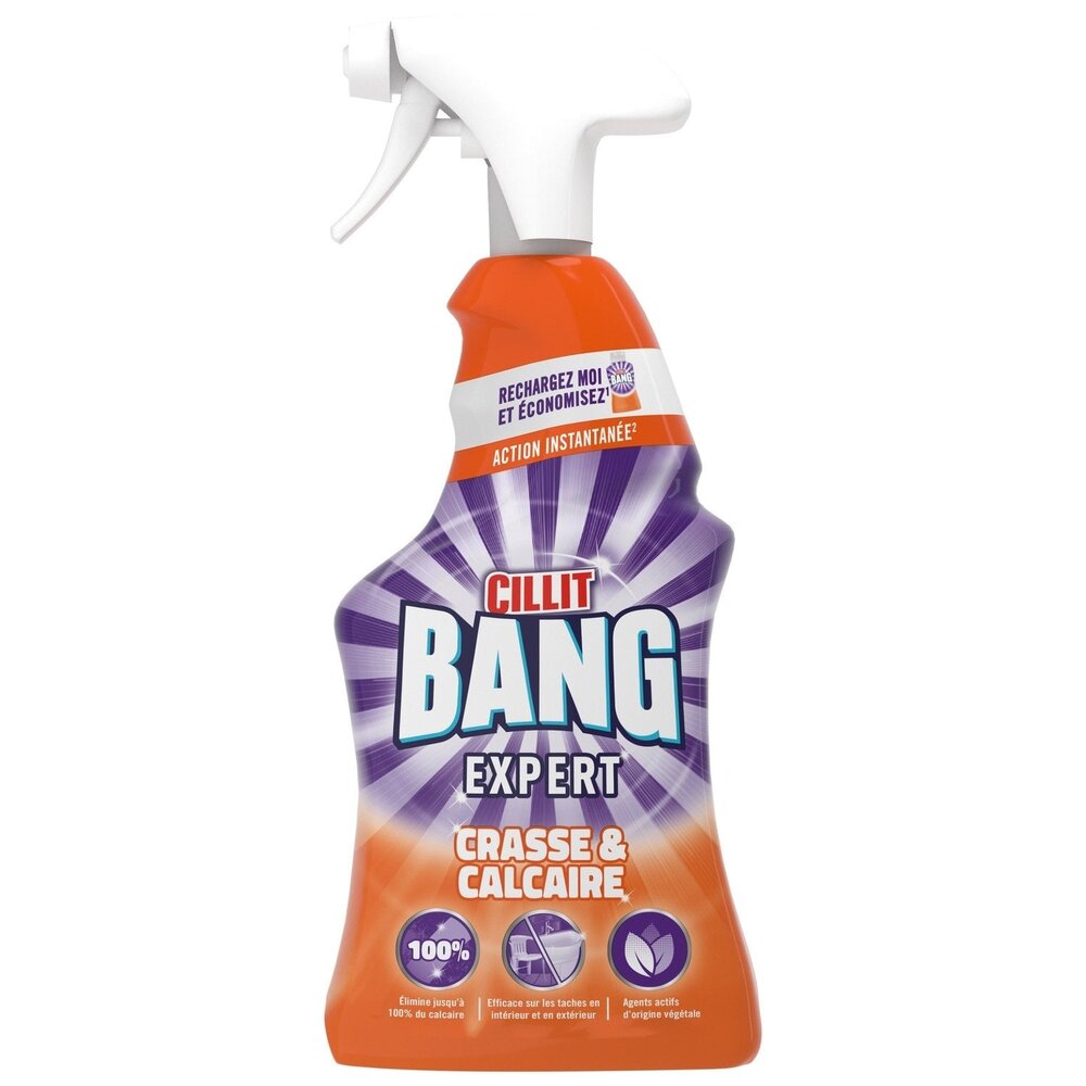 Cillit Bang Lime & Grime Spray - Effectieve Reiniger voor een Glanzend Schoon Huis (750 ml)