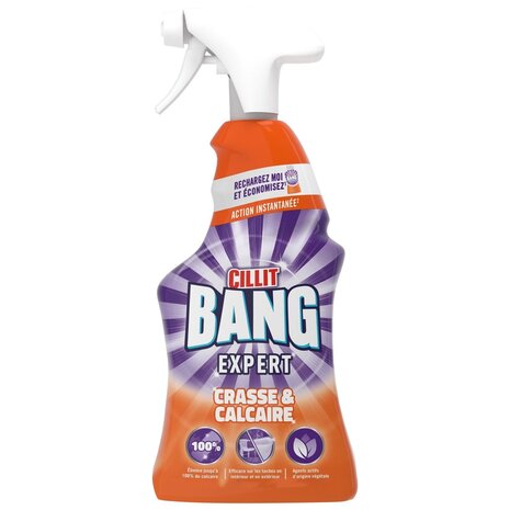 Cillit Bang Lime & Grime Spray - Effectieve Reiniger voor een Glanzend Schoon Huis (750 ml)