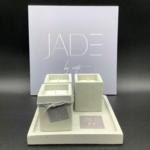 JADE BY CATE JADE BY CATE - 3 Petits carrés s/ support carré(PCP5)