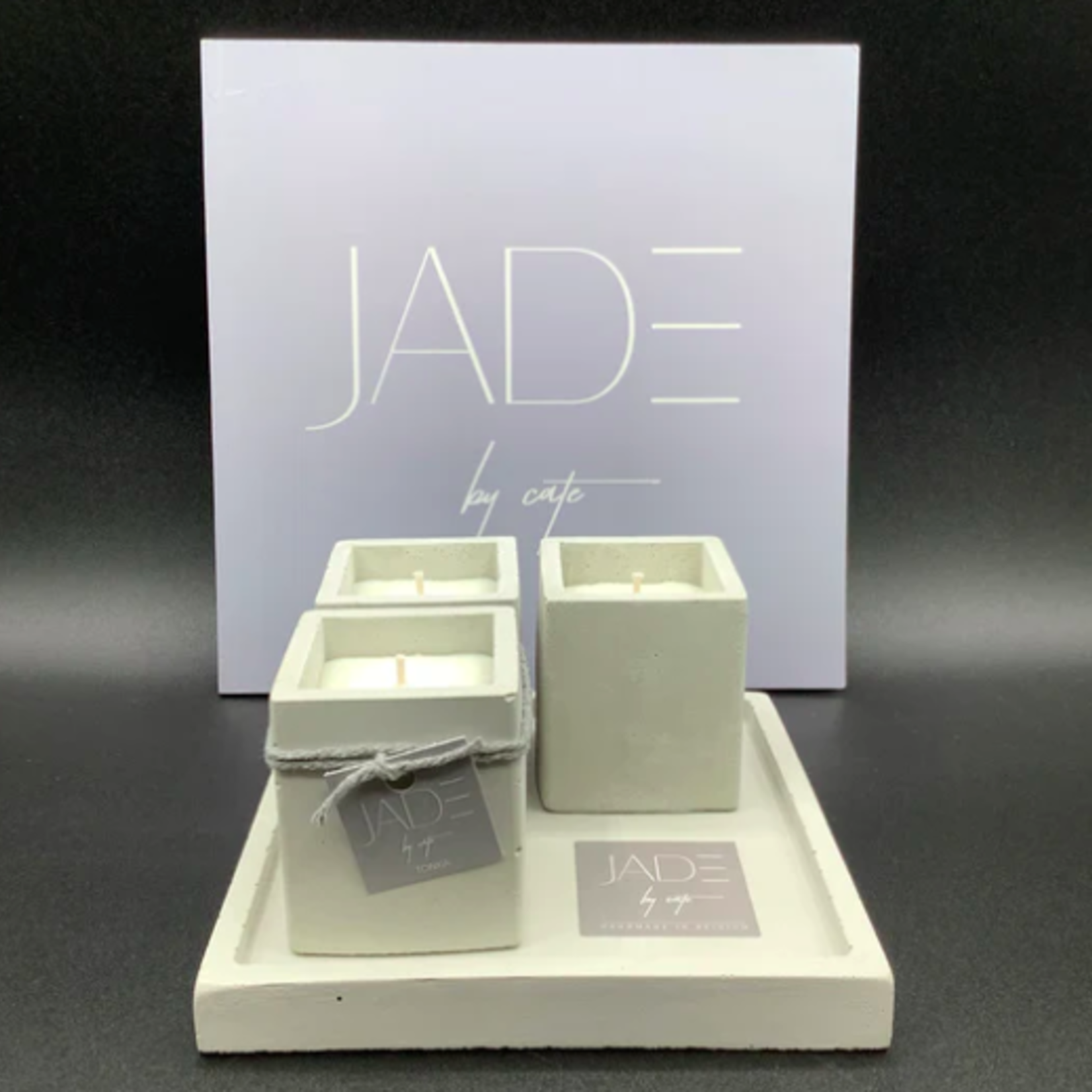 JADE BY CATE JADE BY CATE - 3 Petits carrés s/ support carré(PCP5)