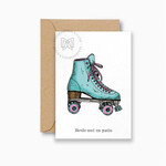 MAISON PAULA MAISON PAULA - Carte postale "Roule-moi un patin"