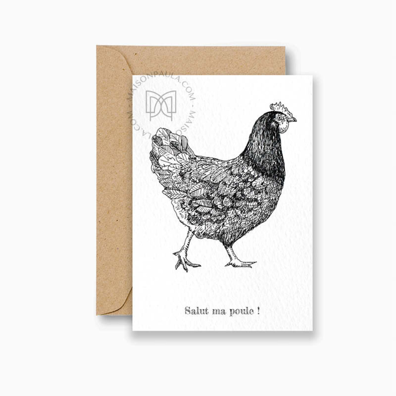 MAISON PAULA MAISON PAULA - Carte postale "Salut ma poule"
