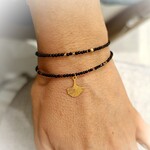 LET'S GOA LET'S GOA - Bracelet fin "Agate noire"