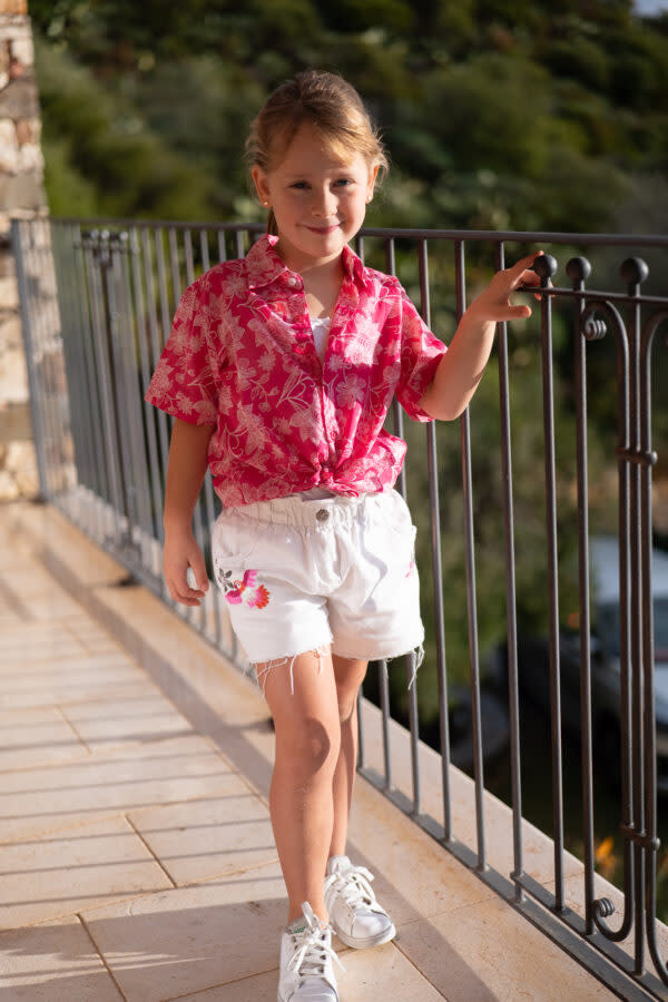 Chemise enfant rouge sale