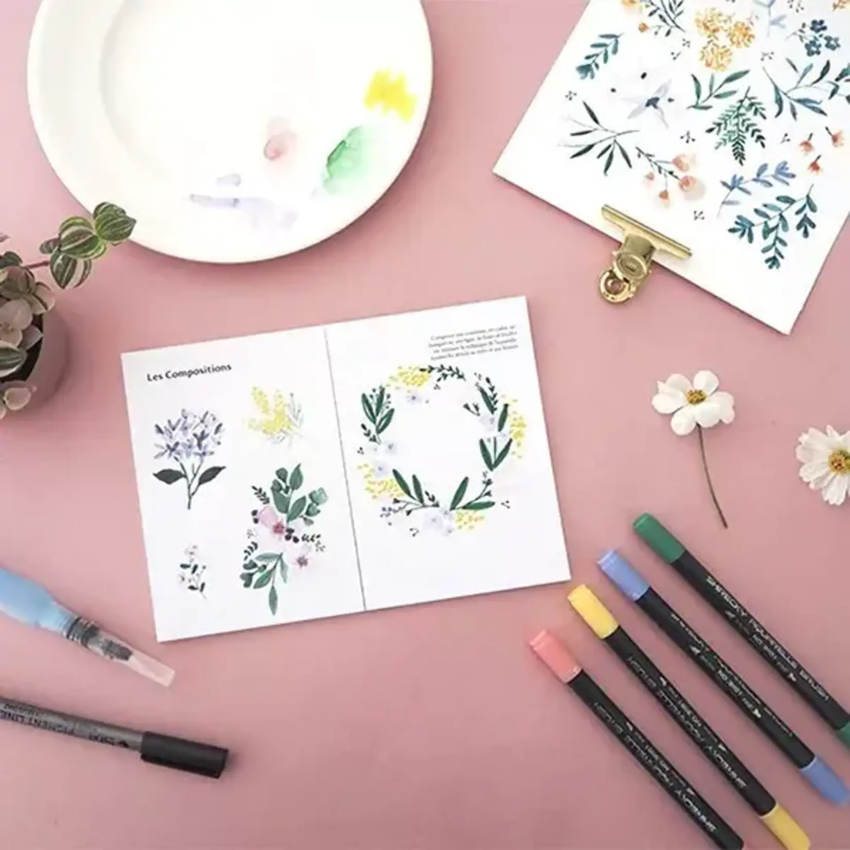 LA PETITE EPICERIE LA PETITE EPICERIE - KIT DIY Apprendre à dessiner les fleurs