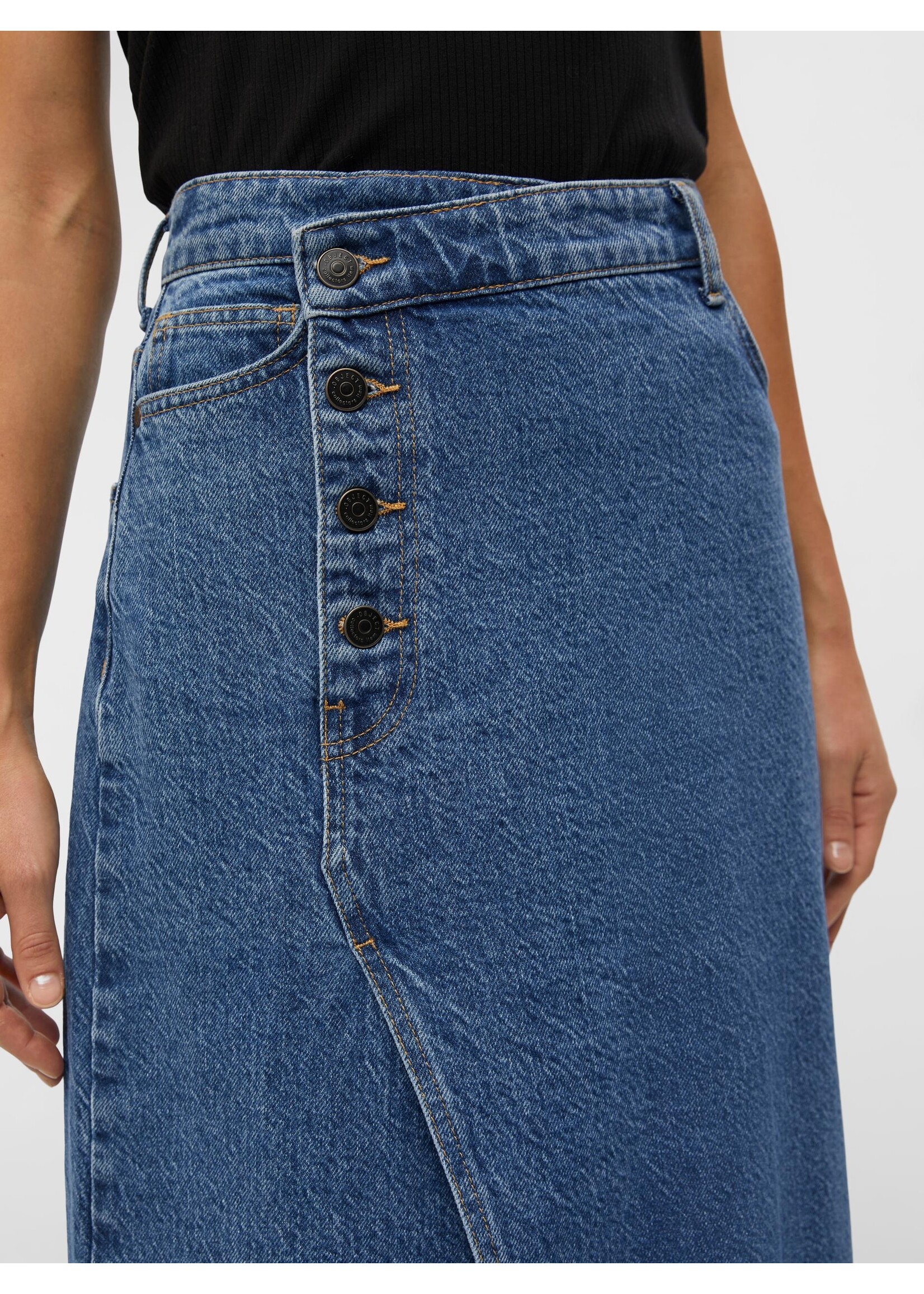 OBJECT OBJHARLOW LONG DENIM SKIRT jeans