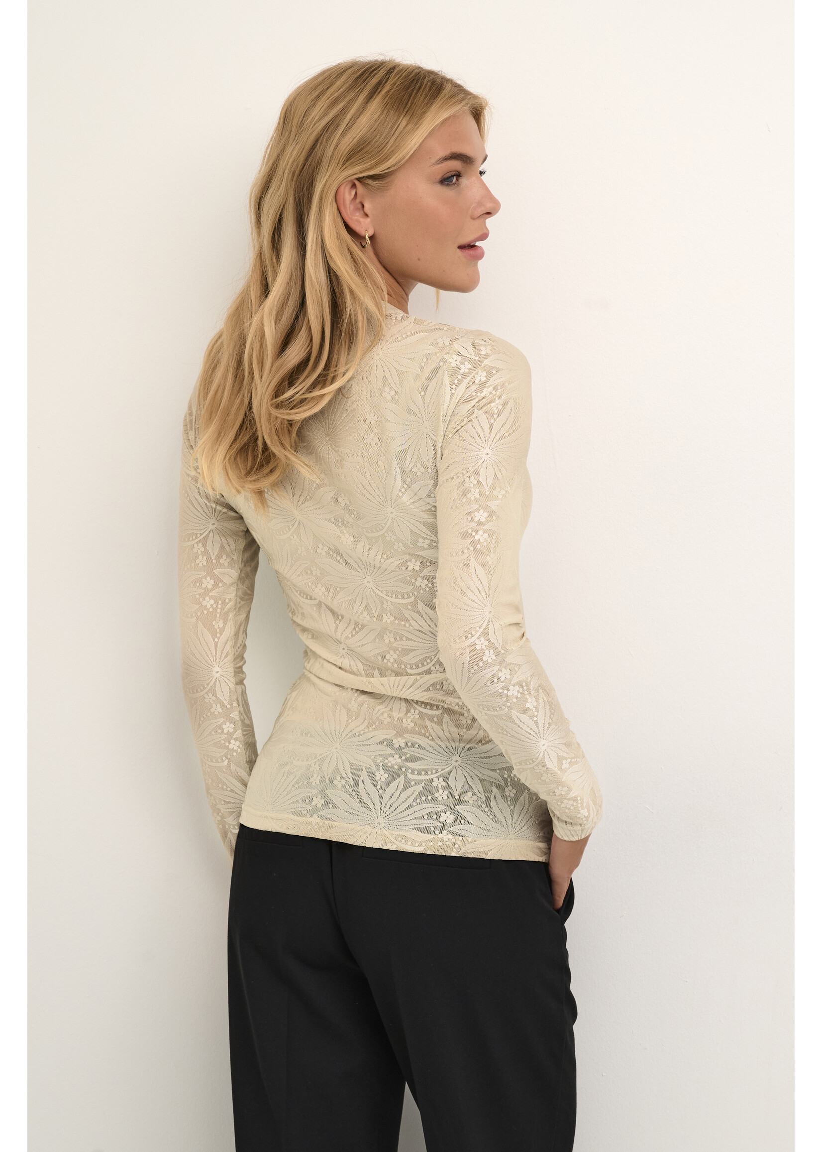 KAFFE KANILLE SHIRT beige