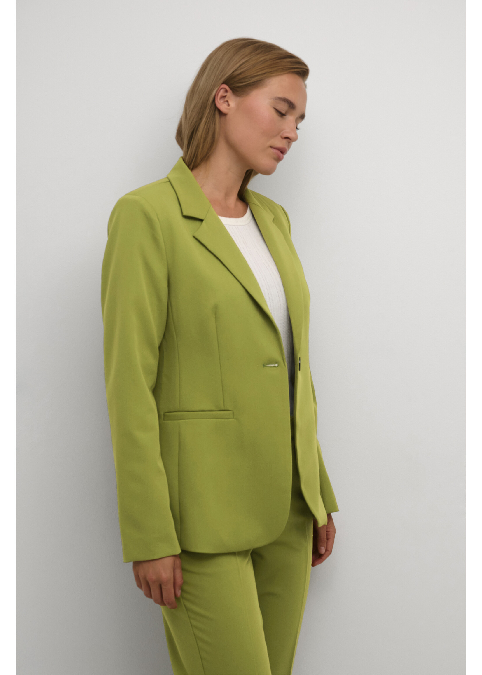 KAFFE KASAKURA BLAZER groen