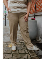 KAFFE CURVE KCSAKIRA broek bruin