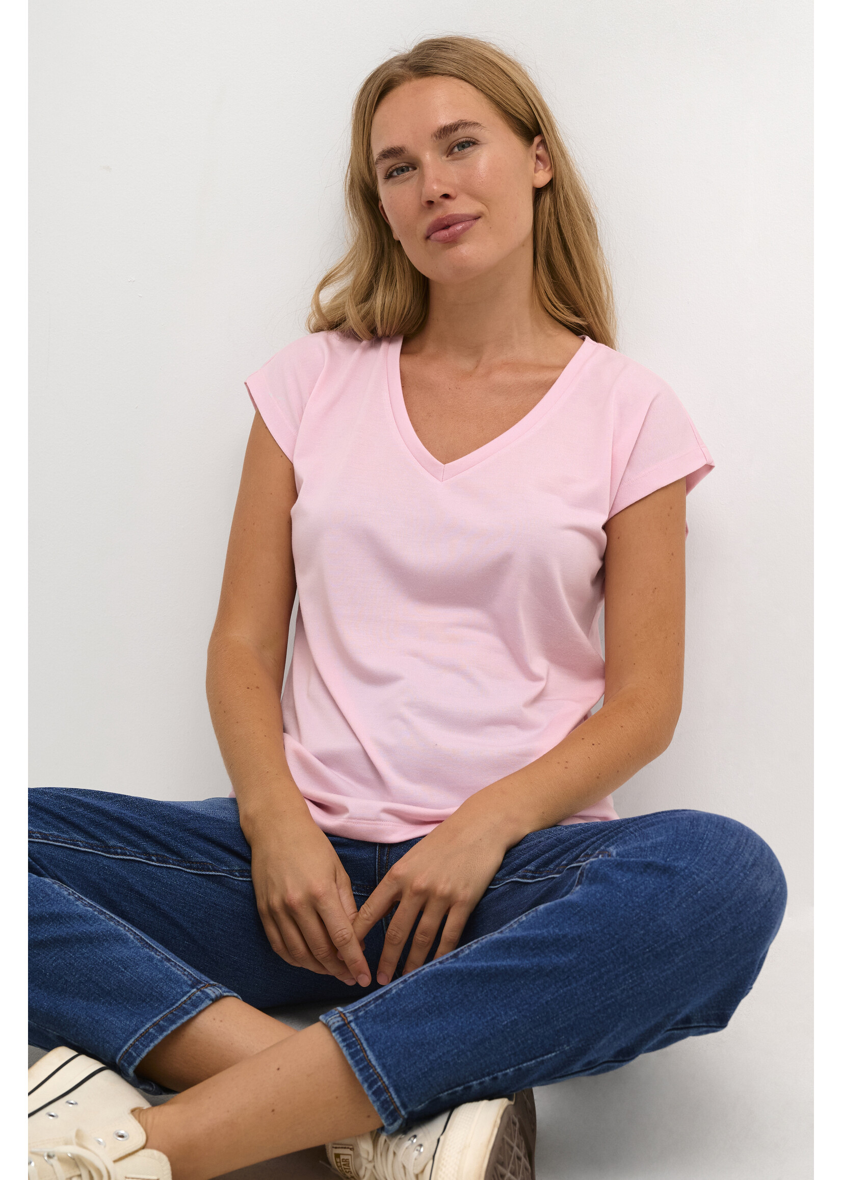 KAFFE KALISE SHIRT pink mist