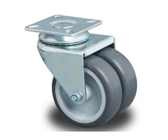 Dubbel zwenkwiel 75 mm - 100 kg