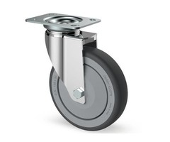 TPR rubber zwenkwiel 125 mm - 100 kg