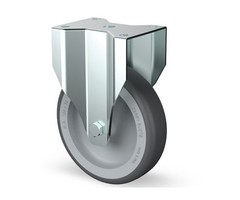 Derby Ruote Rvs bokwiel 100 mm Rubber - 80 kg