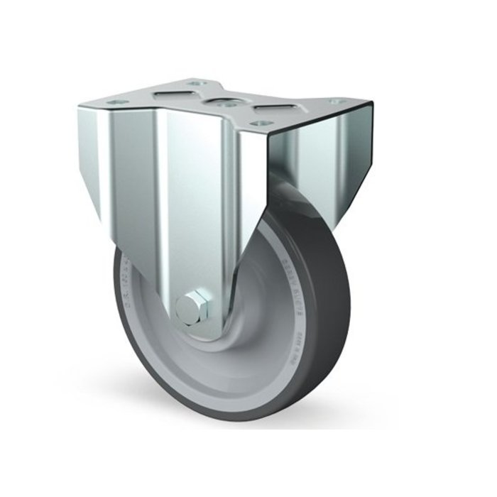 Rvs bokwiel 160 mm - kogellager - 350 kg