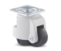 Zwenkwiel met stelvoet 63 mm Nylon - 340 kg