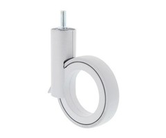 Design meubelwiel met rem 112 mm - M10 - 80 kg