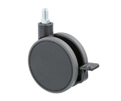 Meubelwiel met rem 80 mm - M8 - 50 kg